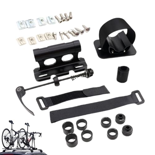 Opdestn Fahrrad Gabelhalterung,Fahrrad Gabel Halterung - Leichtgewichtiger Metallrahmen Anti-Rutsch Trägerhalter für Lagerung Transport LKW SUV Wand von Opdestn