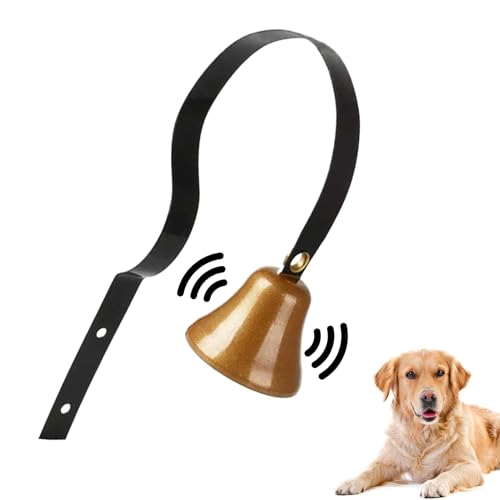 Opdestn Hunde Klingel | Türklingel Für Welpen Und Hunde An Türklinken | Laute Klassische Trainingshilfe Für Welpentraining Stubenreinheit Kleine Große Katzen Innen Außen Holz Metall von Opdestn