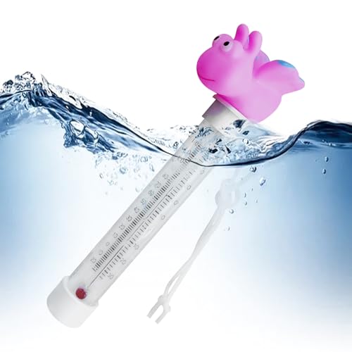Opdestn Poolthermometer | Karikatur Schwimmende Badezubehör Temperaturmesser | Wasserdicht Präzise Für Badewanne Teich Pool Spa Schwimmbecken von Opdestn