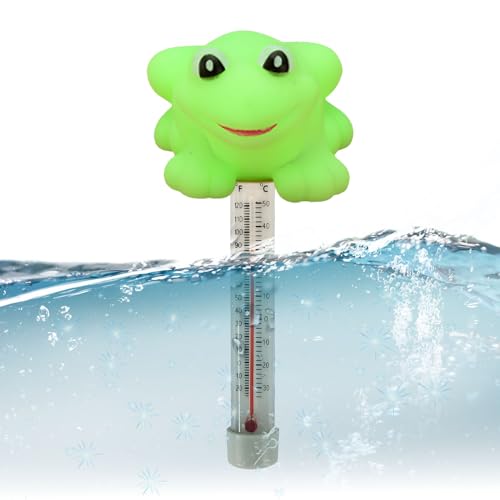Opdestn Schwimmendes Poolthermometer, Thermometer, Einfach Ablesbares Schwimmthermometer Mit Schnur Für s, Pools Und Teiche von Opdestn