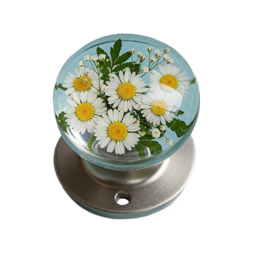 Opdestn Türknauf, Retro Runder Blumen Türgriff Aus Epoxidharz, Vintage Dekorativer Griff Für Schrank Toilette Badezimmer Moderne Klassische Schlafzimmer Geschäft von Opdestn