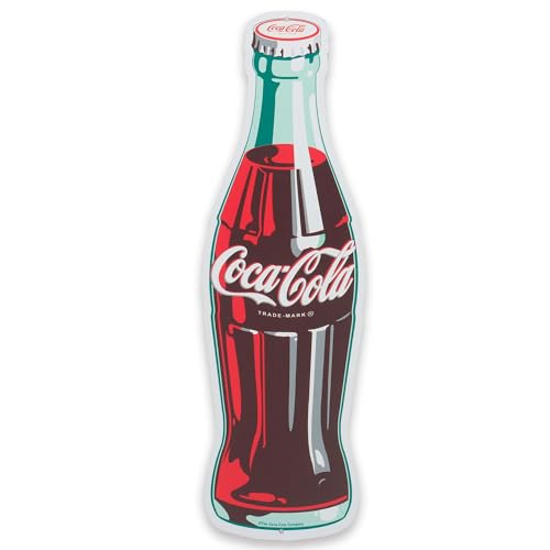 Coca-Cola Blechschild Classic Flaschenform - Vintage Coca Cola Schild für Küche oder Männerkeller von Open Road Brands
