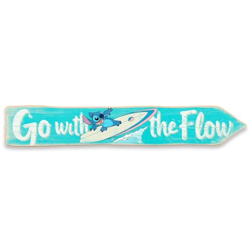 Disney Lilo and Stitch Go With The Flow Pfeil Holz Wanddekoration – Chill Stitch Wandkunst für Schlafzimmer oder Badezimmer Disney Lilo and Stitch Go With The Flow Pfeil Holz Wanddekoration – Chill Stitch Wandkunst für Schlafzimmer oder Badezimmer von Open Road Brands