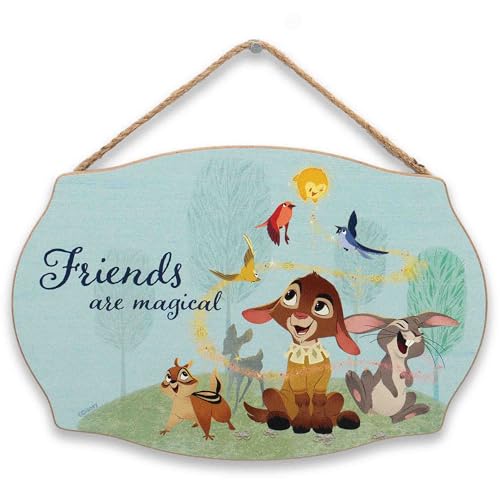 Disney Wish Friends Are Magical Wanddeko aus Holz zum Aufhängen – bezauberndes Wunschschild für Kinderzimmer oder Spielzimmer von Open Road Brands