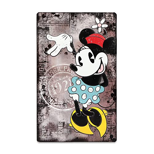 Open Road Brands Disney Minnie Mouse Since 1928 Metall-Wandkunst – Vintage-Minnie-Maus-Schild für Kinderzimmer, Spielzimmer oder Filmzimmer von Open Road Brands