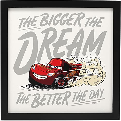 Open Road Brands Disney Pixar Cars Lightning McQueen Gerahmte Wanddekoration – Je größer der Traum, desto besser der Tag Open Road Brands Disney Pixar Cars Lightning McQueen Gerahmte Wanddekoration – Je größer der Traum, desto besser der Tag von Open Road Brands