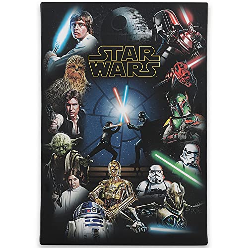 Open Road Brands Disney Star Wars Gallery Wrapped Canvas Wall Art - Classic Star Wars Wall Decor Featuring Luke Skywalker, Darth Vader, Chewbacca and More von Open Road Brands