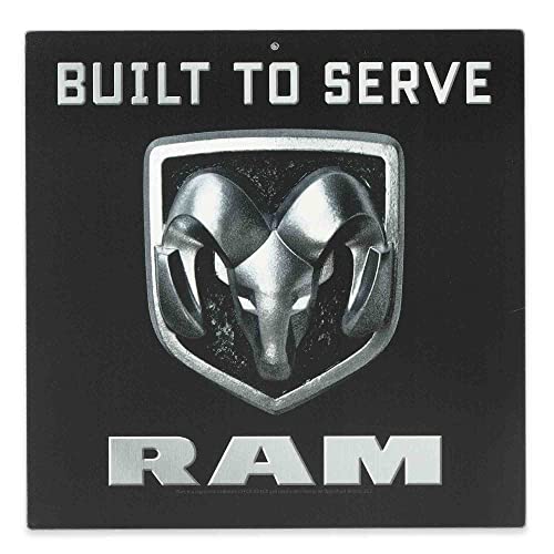 Open Road Brands Dodge Ram Built to Serve Metallschild – Vintage Dodge Ram Schild für Garage, Geschäft oder Man Cave von Open Road Brands