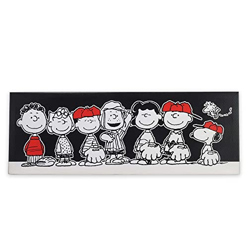 Open Road Brands Peanuts Baseball Team Gallery Wrapped Canvas Wall Decor - Fun Peanuts Gang Wall Art for Home Decorating von Open Road Brands