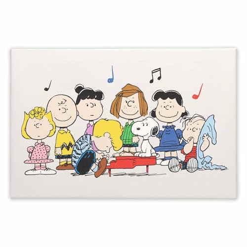 Open Road Brands Peanuts Charlie Brown und Gang Singing Gallery verpackte Leinwand-Wanddekoration – lustige Erdnüsse Wandkunst für Kinderzimmer oder Klassenzimmer von Open Road Brands