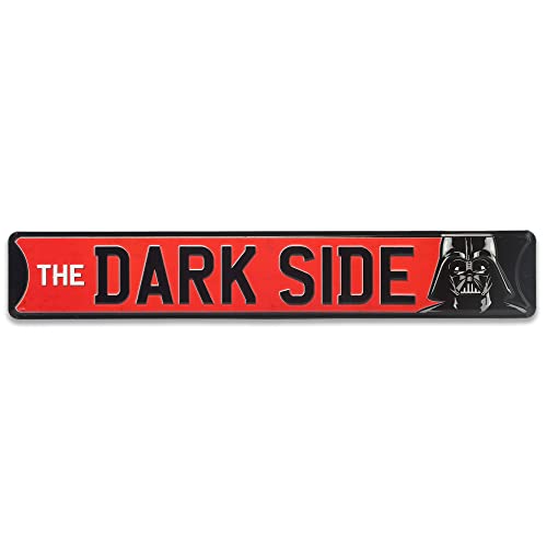 Star Wars Darth Vader The Dark Side Metall-Straßenschild – Vintage Star Wars Dark Side Schild für Männerhöhle oder Filmzimmer von Open Road Brands