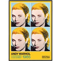 Andy Warhol Grace Kelly Ausstellungsplakat 1985, Pop Art Poster, Geburtstagsgeschenkidee, Dekorationsidee, Poster Mit Holzrahmenoptionen von OpenDigitalGallery