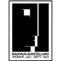 Bauhaus Austellung Poster | Oskar Schlemmer, Bauhaus Poster, Bauhaus Print, Mid Century Modern, Mit Holzrahmen von OpenDigitalGallery
