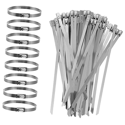 100 Stück Kabelbinder Robuste Selbstsichernde Metallbinder für Kabelmanagement Garten Zaun Material 100 Stück Kabelbinder Robuste Selbstsichernde Metallbinder für Kabelmanagement Garten Zaun Material von Operitacx