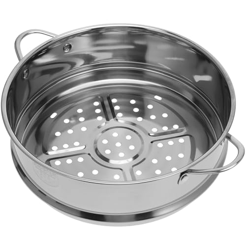 Dampfenden Topf Einfügen Edelstahl D?mpfeinsatz D?mpfer Topf Dünsteinsatz Dampfgarer Einsatz D?mpfaufsatz Kochtopf Gemüsetopf Küchentopf Dampfkorb für Kochtopf Reis Dim Sum Fisch Fleisch Dumpling 22cm von Operitacx