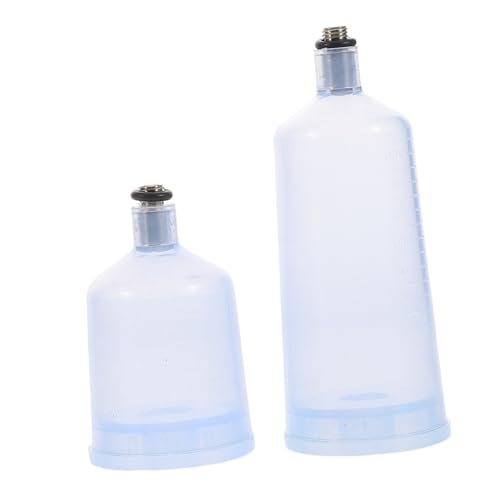 Operitacx 1 Satz Austauschbarer Airbrush-Becher Transparente Airbrush Behälterdekoration Einmachgläser Handheld-Band Bulk-zauberstab Wärmeschrumpfbarer Kabelverbinder Pp Sky-Blue 2st von Operitacx