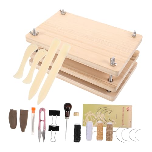 Operitacx Buchbindeset Aus Holz Mit Buchpresse Für Papierarbeiten Zum Binden Und Reparieren Von Büchern DIY-Werkzeug Für Anfänger Bastelset Für Scrapbooking Operitacx Buchbindeset Aus Holz Mit Buchpresse Für Papierarbeiten Zum Binden Und Reparieren Von Büchern DIY-Werkzeug Für Anfänger Bastelset Für Scrapbooking von Operitacx