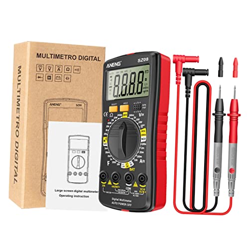 Operitacx 1 Satz Digital-Multimeter Messgerät Volt Strom Tester elektrisches Multimeter Spannung Stromzähler digital multimeter digitalmultimeter Meter Ausrüstung Auto-Multimeter Gummi rot Operitacx 1 Satz Digital-Multimeter Messgerät Volt Strom Tester elektrisches Multimeter Spannung Stromzähler digital multimeter digitalmultimeter Meter Ausrüstung Auto-Multimeter Gummi rot von Operitacx