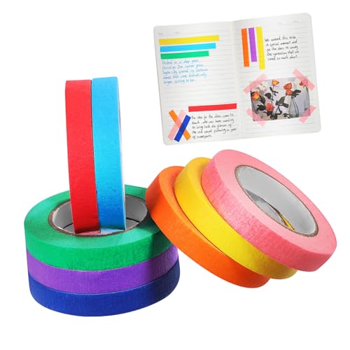 Operitacx 1 Satz Farbiges Band Papier Klebeband Selbstgemachtes Abklebeband Farbband Klebstoff Klebrig Malerbänder Farben Des Abdeckbandes Buntes Band Farbige Maler Krepp-papier 8rollen Operitacx 1 Satz Farbiges Band Papier Klebeband Selbstgemachtes Abklebeband Farbband Klebstoff Klebrig Malerbänder Farben Des Abdeckbandes Buntes Band Farbige Maler Krepp-papier 8rollen von Operitacx