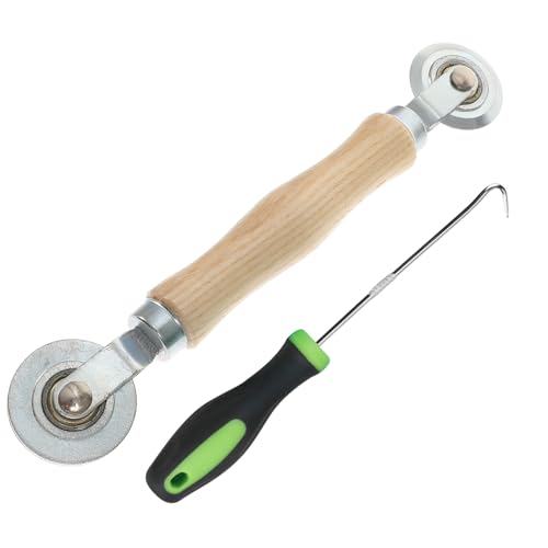 Operitacx 1 Satz Fenster Screen Werkzeugen Teiliges Set mit Roller und Haken zum Entfernen und Reparieren von Insektenschutzgittern für Fenster und Türen Operitacx 1 Satz Fenster Screen Werkzeugen Teiliges Set mit Roller und Haken zum Entfernen und Reparieren von Insektenschutzgittern für Fenster und Türen von Operitacx