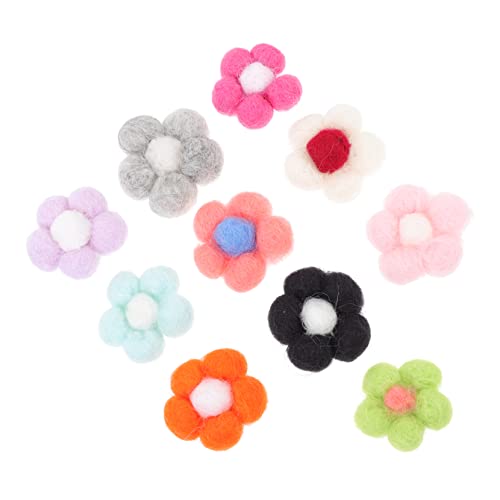 Operitacx 10stücke Filz Blumen Ornamente Handgemachte Broschen Und Haarnadeln Für Projekte Sicheres Material Kreative Designs Für Kleidung Und Accessoires Operitacx 10stücke Filz Blumen Ornamente Handgemachte Broschen Und Haarnadeln Für Projekte Sicheres Material Kreative Designs Für Kleidung Und Accessoires von Operitacx