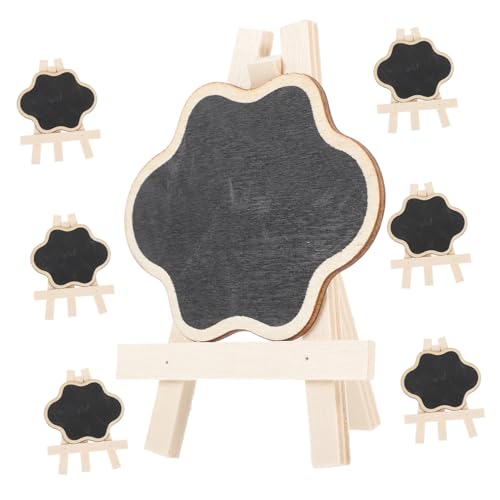 Operitacx 1 Satz Mini-Tafel kleine Tafel Anzeige Staffelei Stehen Planke Schildhalterleiste malbrett zeichenpad Write Board Kindertisch Etikett Visionstafel Werbetafel hölzern von Operitacx
