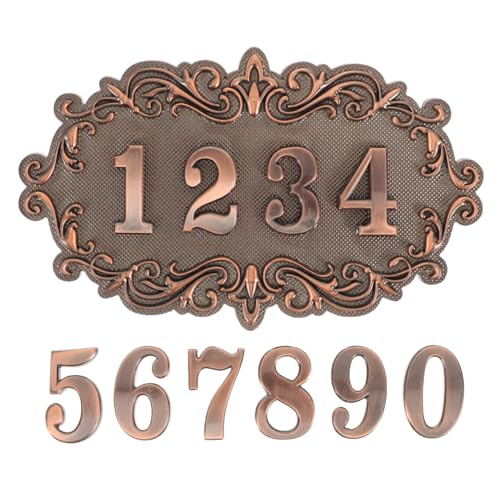 Operitacx 1 Satz Retro Hausnummernschild Hochwertigem Design für Türen Briefkästen und Wetterfest Rostfrei Zahlen und Langlebig Operitacx 1 Satz Retro Hausnummernschild Hochwertigem Design für Türen Briefkästen und Wetterfest Rostfrei Zahlen und Langlebig von Operitacx