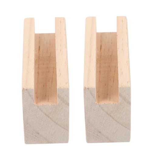 Operitacx 2 Stück Holz Möbelerhöhung Bettriser Möbelheber Stabil Möbelständer Couch Risers für Betten und Tische Langlebige Fußstützen mit Hoher Druckbeständigkeit Einfache Montage ohne von Operitacx