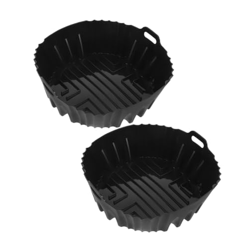 Operitacx 1 Satz Silikon Einsätze Für Heißluftfritteuse Wiederverwendbare Silikon Backform Antihaftbeschichtete Backschalen Für Ergebnisse Der Heißluftfritteuse Für Snacks Und Gemüse 2 Stück von Operitacx
