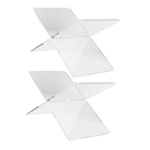 Operitacx 1 Satz Transparentes X Förmiges Acryl Bücherregal Stabiler Leseständer Für Bücher Kochbücher Noten Und Zeitschriften Klein 2 Stück Operitacx 1 Satz Transparentes X Förmiges Acryl Bücherregal Stabiler Leseständer Für Bücher Kochbücher Noten Und Zeitschriften Klein 2 Stück von Operitacx