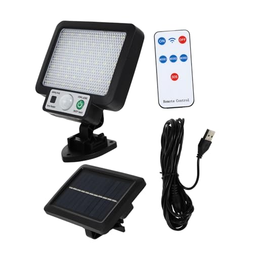 Operitacx 1 Satz Wandleuchte Mit Menschlichem Sensor Solar- Solarinduktionslicht Solarleuchten Für Den Garten Sensorlicht Im Freien Gartenlicht Abs-kunststoff Black von Operitacx