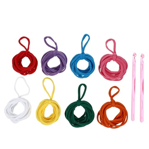 Operitacx 1 Satz Webstuhl-Seil Kabel Schleifen Bungee Armbänder Spulen bastelset basteln für Webstuhlschleife Webstuhlschlaufen für das Handwerk Polyester Colorful von Operitacx
