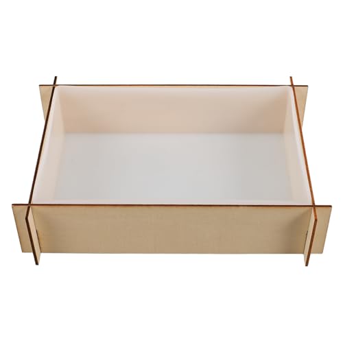 Operitacx 1 Set Epoxidharz-Buchstützenform: Wiederverwendbare Silikonform für DIY-Buchstützen – Blumenkonservierungskunst-Epoxidform mit Holzrahmen 19 x 13 cm von Operitacx