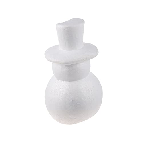Operitacx 1 Stück Weihnachts DIY Schneemann Schaumstoff Hohe Dekofigur für Zuhause Kreative Schneemann Zubehör für Festliche Bastelideen für Weihnachten und Partys von Operitacx