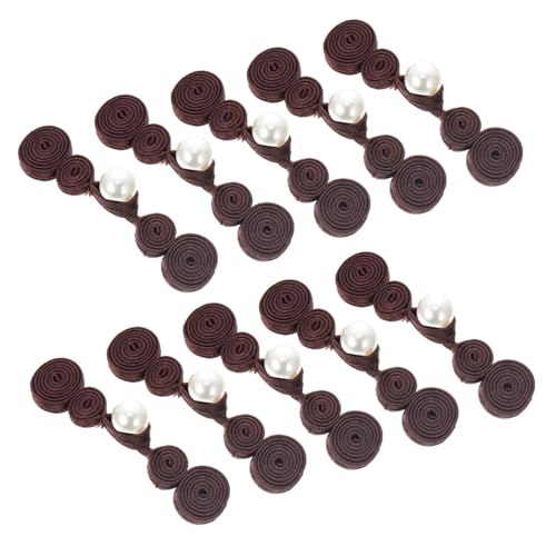 Operitacx 10 Paare Cheongsam Verschlussknöpfe aus Hochwertigem Material Handgefertigte Chinesische Knoten Glatt und Hautfreundlich Traditioneller Han anzug Stoffknopf für DIY Nähen und Operitacx 10 Paare Cheongsam Verschlussknöpfe aus Hochwertigem Material Handgefertigte Chinesische Knoten Glatt und Hautfreundlich Traditioneller Han anzug Stoffknopf für DIY Nähen und von Operitacx