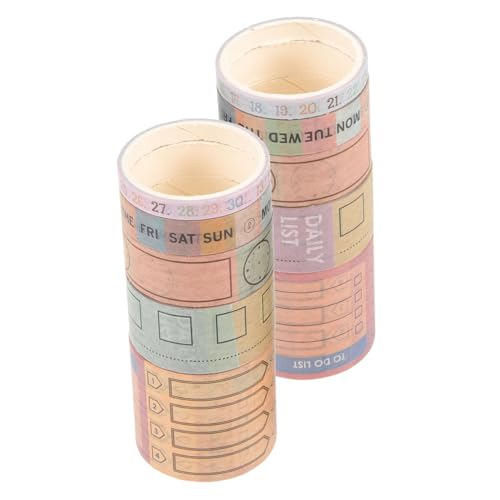 Operitacx 10 Rollen Washi Tape Kalender Bastelband DIY Planerband Beschreibbar Monatskalender Design Bunte Dekorative Klebebänder für Tagebuch Scrapbooking Kreative Projekte Operitacx 10 Rollen Washi Tape Kalender Bastelband DIY Planerband Beschreibbar Monatskalender Design Bunte Dekorative Klebebänder für Tagebuch Scrapbooking Kreative Projekte von Operitacx
