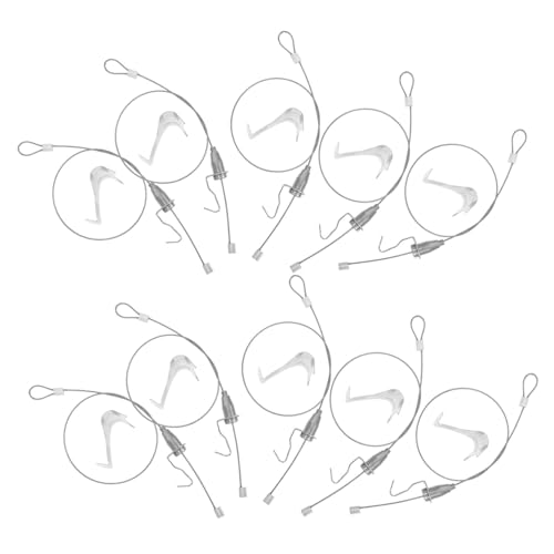 Operitacx 10 Sätze Teiliges Bildaufhängesystem mit Verstellbaren Drahtseilhaken Galerieschienen bilderhaken für Schwere Beanspruchung Installieren Geeignet zum Sicheren Aufhängen von Operitacx 10 Sätze Teiliges Bildaufhängesystem mit Verstellbaren Drahtseilhaken Galerieschienen bilderhaken für Schwere Beanspruchung Installieren Geeignet zum Sicheren Aufhängen von von Operitacx