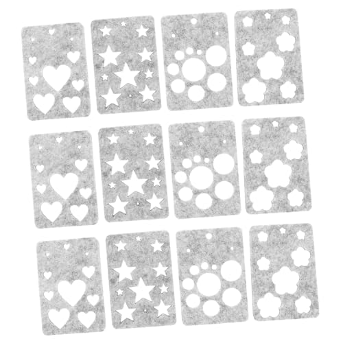 Operitacx 10 Satz Teiliges Nadelfilz Schablonen Herz und Blumenformen Wiederverwendbare Filzvorlagen für DIY Bastelprojekte Geeignet für Anfänger und Familien Basteln mit Wolle Operitacx 10 Satz Teiliges Nadelfilz Schablonen Herz und Blumenformen Wiederverwendbare Filzvorlagen für DIY Bastelprojekte Geeignet für Anfänger und Familien Basteln mit Wolle von Operitacx