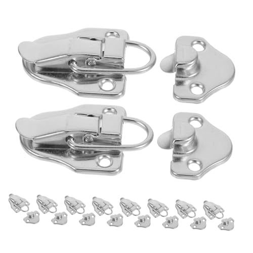 Operitacx 10 Stück Kistenschloss Verschlussverriegelung Verstellbar Wetterfest Antidiebstahl Toggle Verschluss für Koffer Schrank Schmuckkasten Werkzeugkiste von Operitacx