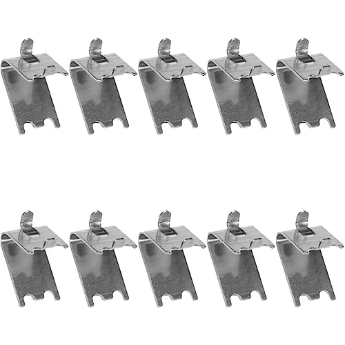 Operitacx Metallregale 10 Stück Kühlschrank-Regalklammern Kühlschrank-Stützklammern Kühler-Regalklammer-Clip-Haken Schwerlastregale von Operitacx