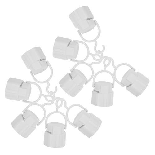 Operitacx 10 Stück LED Lampenfassung mit Haken Tragbare Lampenhalterung für Camping und Outdoor Mobile Ladefunktion Kompatibel mit LED Glühbirnen für Zeltlampen und Notbeleuchtung Zuhause von Operitacx