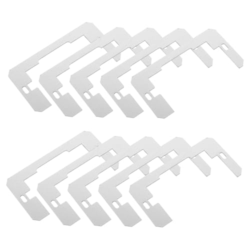 Operitacx 10 Stück Metall Wandplatten Abstandshalter Teiliges für Steckdosen Unterputzdosen Nivellierung und Sichere Befestigung Kompatibel mit Gipskarton und Mauerwerk von Operitacx