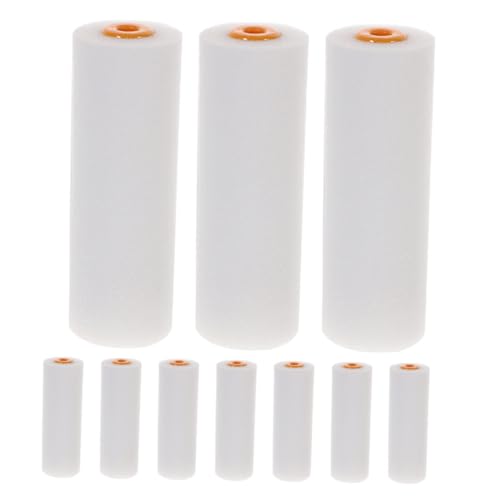 Operitacx 10 Stück Schaumstoff Farbroller für Wandfarbe Kleine Malerrolle Hoher Dichte Langlebig Einfach zu Reinigen für Wand Tür Schrank Streichen von Operitacx