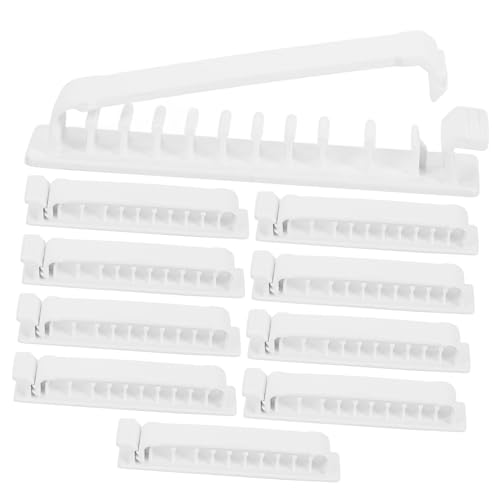 Operitacx 10 Stück Selbstklebende Kabelclips mit Fächern Kleber Kabelorganizer für Schreibtisch USB und Ladekabelhalter Einfache Montage ohne Werkzeug für Kabelmanagement Büro und Zuhause Operitacx 10 Stück Selbstklebende Kabelclips mit Fächern Kleber Kabelorganizer für Schreibtisch USB und Ladekabelhalter Einfache Montage ohne Werkzeug für Kabelmanagement Büro und Zuhause von Operitacx