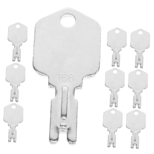 Operitacx 10 Stück Teiliges Baumaschinen Zündschlüssel Set für Gabelstapler Modelle Langlebige Ersatzschlüssel mit Schlüsselringen Robustes Starter Schlüssel Set für Mäher und von Operitacx