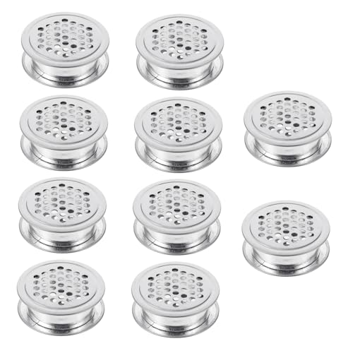 Operitacx 10 Stück Teiliges Edelstahl Lüftungsgitter Set mit Rundem Louver Design Doppelseitige Belüftungsabdeckung für Möbel Schränke Schuhschränke Hitzebeständig und Rostfrei Praktische Operitacx 10 Stück Teiliges Edelstahl Lüftungsgitter Set mit Rundem Louver Design Doppelseitige Belüftungsabdeckung für Möbel Schränke Schuhschränke Hitzebeständig und Rostfrei Praktische von Operitacx