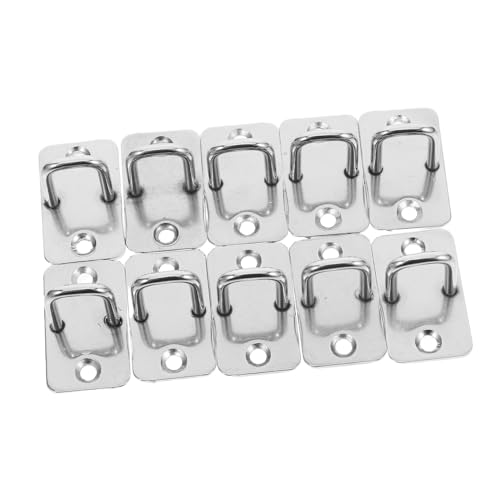 Operitacx 10 Stück Teiliges Edelstahl Schwerlast Ösenplatten mit Haken Sichere Befestigung für Briefkasten Schrank und Schubladenschlösser Vielseitig Einsetzbar und Langlebig Einfache Operitacx 10 Stück Teiliges Edelstahl Schwerlast Ösenplatten mit Haken Sichere Befestigung für Briefkasten Schrank und Schubladenschlösser Vielseitig Einsetzbar und Langlebig Einfache von Operitacx