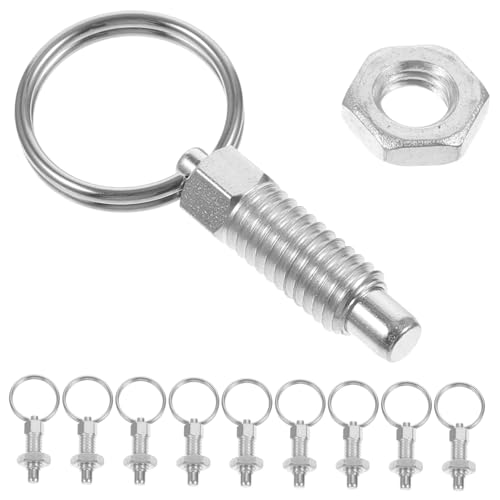 Operitacx 10 Stück Teiliges Federplunger mit Zugring Selbstsichernde Ausziehstifte aus Stahl Korrosionsbeständig und Hitzebeständig Langlebig und Vielseitig für Gewächshaus und Operitacx 10 Stück Teiliges Federplunger mit Zugring Selbstsichernde Ausziehstifte aus Stahl Korrosionsbeständig und Hitzebeständig Langlebig und Vielseitig für Gewächshaus und von Operitacx