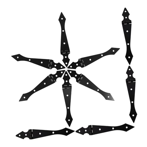 Operitacx 10 Stück Teiliges Gartentor scharnier aus Robustem Eisen Wetterbeständig und Langlebig als Austauschbares Türband für Gartenzaun Vielseitig Einsetzbar bei Gartentoren und von Operitacx