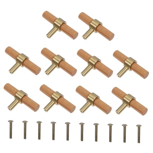 Operitacx 10 Stück Teiliges Holz Metall Schrankgriffe für Küchen und Möbel Einloch Türknöpfe für Kleiderschrank Weinkeller Robustes Design Einfache Installation Vielseitig Einsetzbar Operitacx 10 Stück Teiliges Holz Metall Schrankgriffe für Küchen und Möbel Einloch Türknöpfe für Kleiderschrank Weinkeller Robustes Design Einfache Installation Vielseitig Einsetzbar von Operitacx